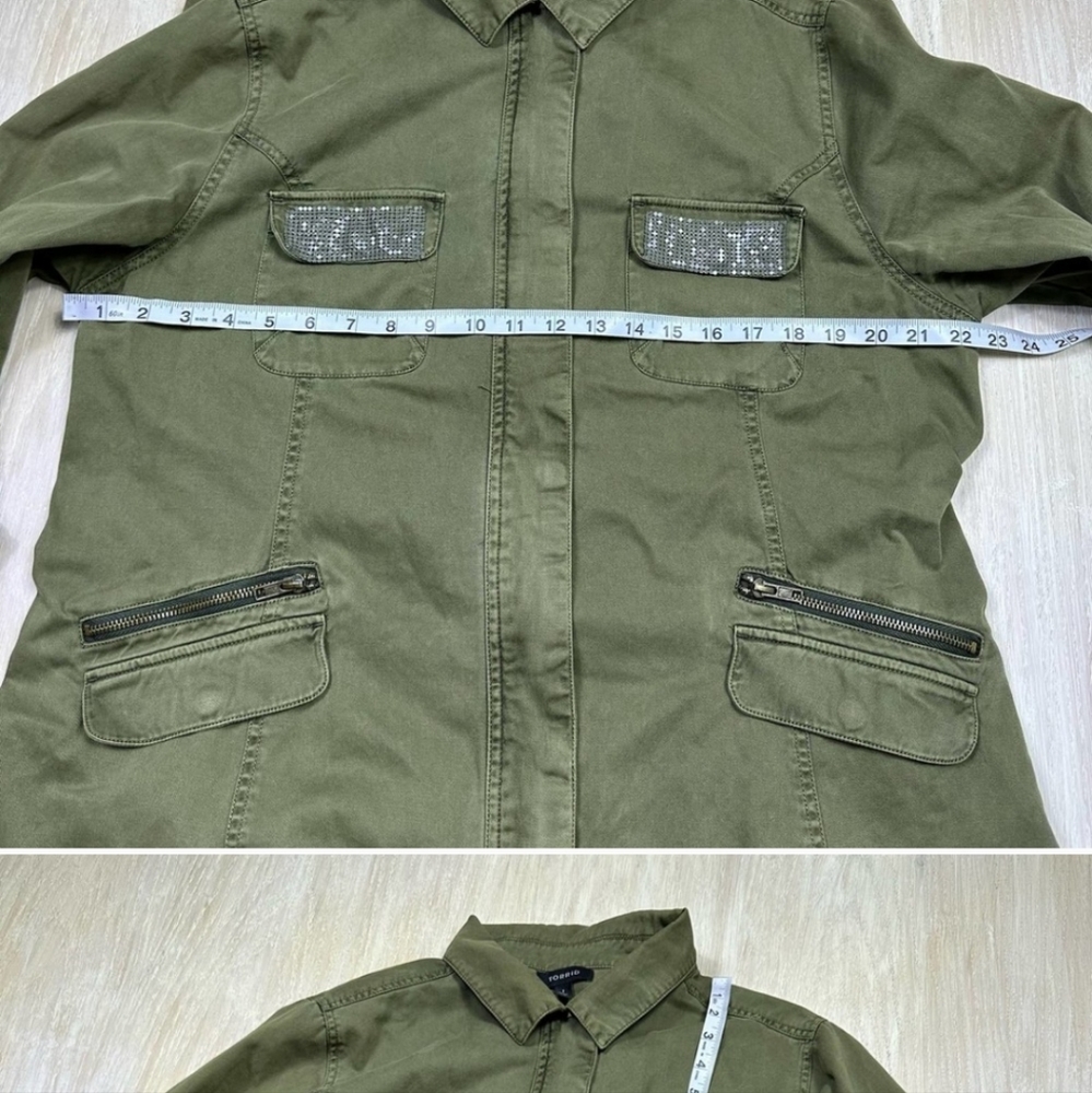 Torrid Olive Utility Jacket - Picture 3 of 6